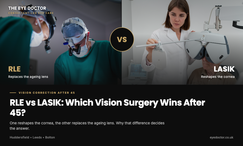 RLE vs LASIK for people over 45 at The Eye Doctor